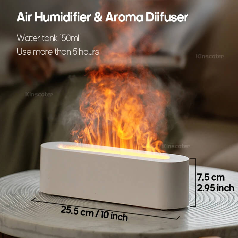 KINSCOTER Essential Oil Aroma Flame Diffuser Humidifier