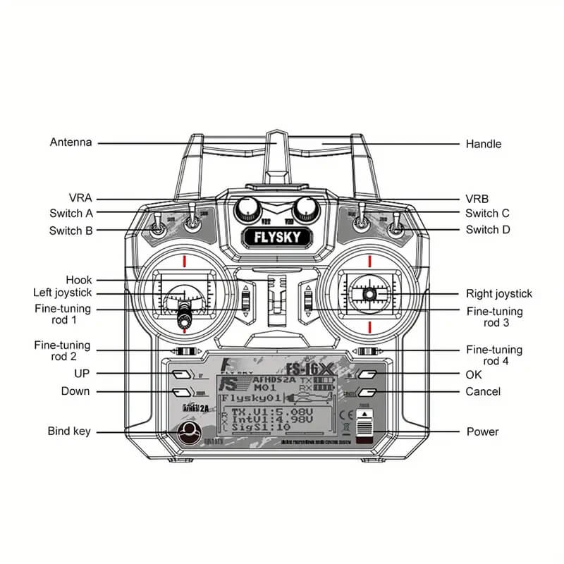 Flysky FS-i6X Transmitter with FS-iA10B Receiver