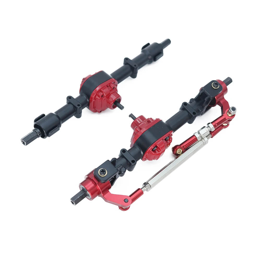 Front & Rear Metal Axle Upgrade Kit for 1/12 MN Model MN82 MN82S LC79 MN78 RC Crawlers