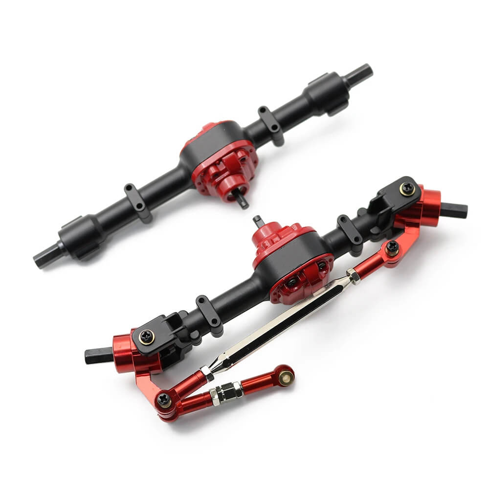 Front & Rear Metal Axle Upgrade Kit for 1/12 MN Model MN82 MN82S LC79 MN78 RC Crawlers