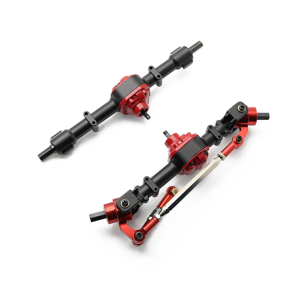 Front & Rear Metal Axle Upgrade Kit for 1/12 MN Model MN82 MN82S LC79 MN78 RC Crawlers