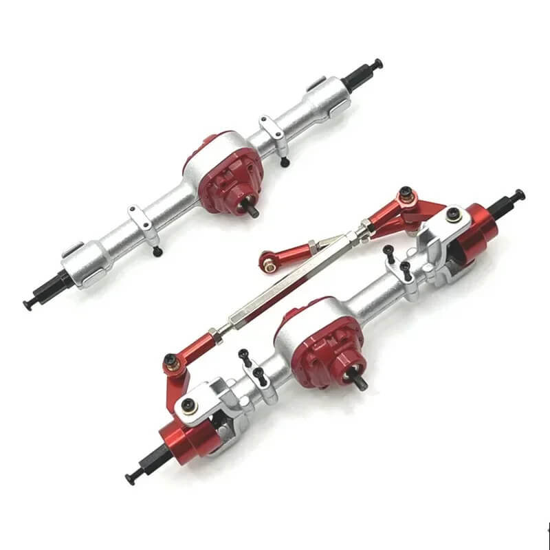Front & Rear Metal Axle Upgrade Kit for 1/12 MN Model MN82 MN82S LC79 MN78 RC Crawlers