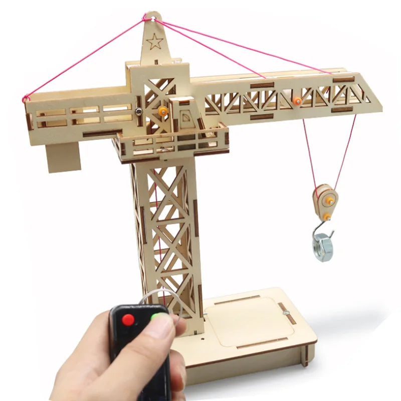 DIY Remote Control Tower Lifting Crane Model Kit