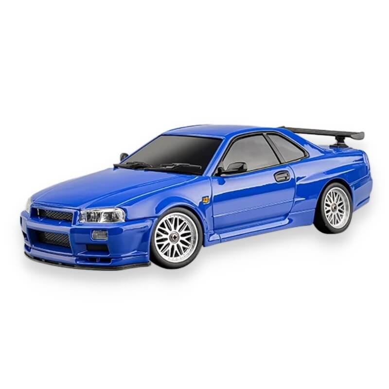 LDRC 1899 1/18 Scale RWD GTR R34 RC Drift Car with Built-in Gyro & LED Lights