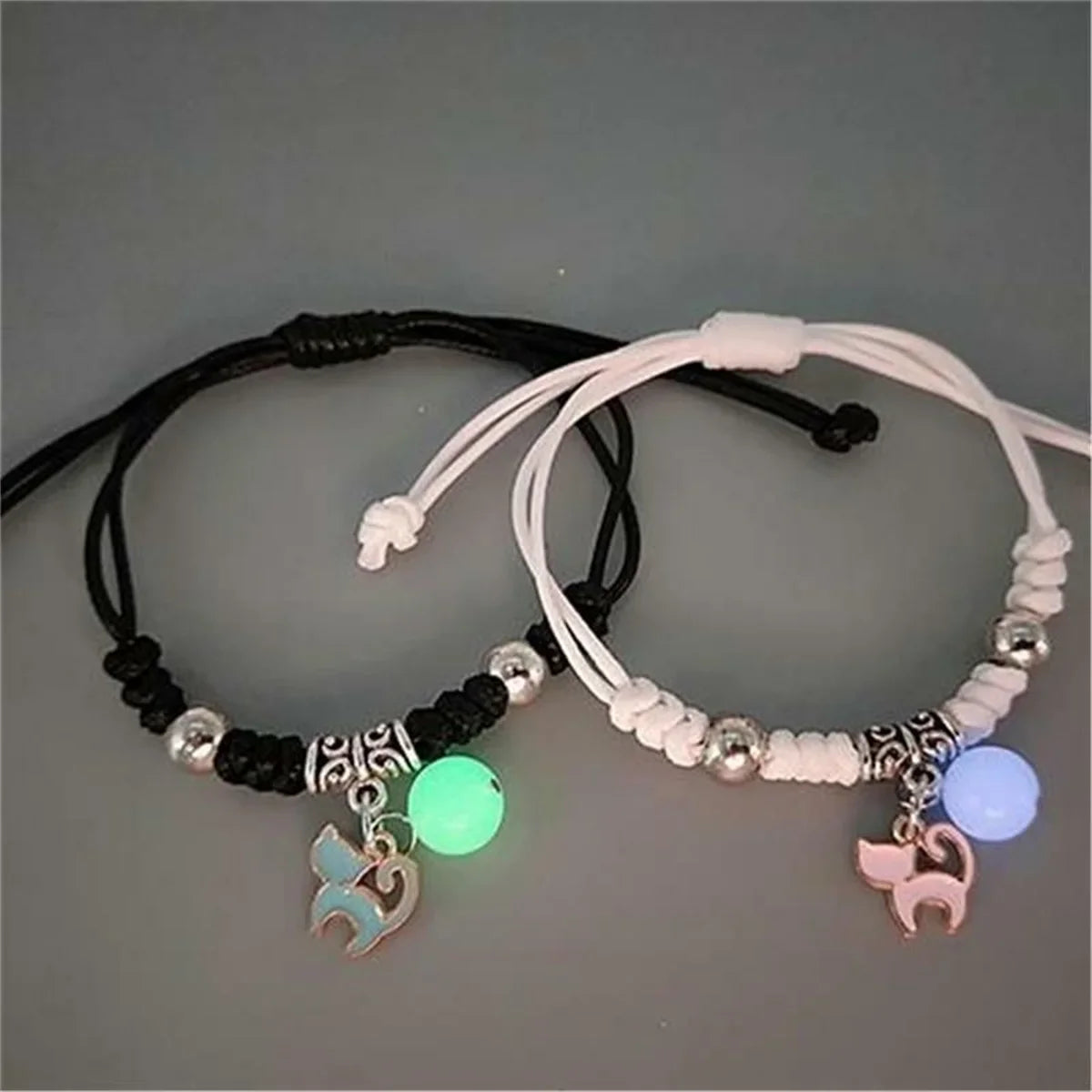 Luminous Beads Couple Bracelet Pair