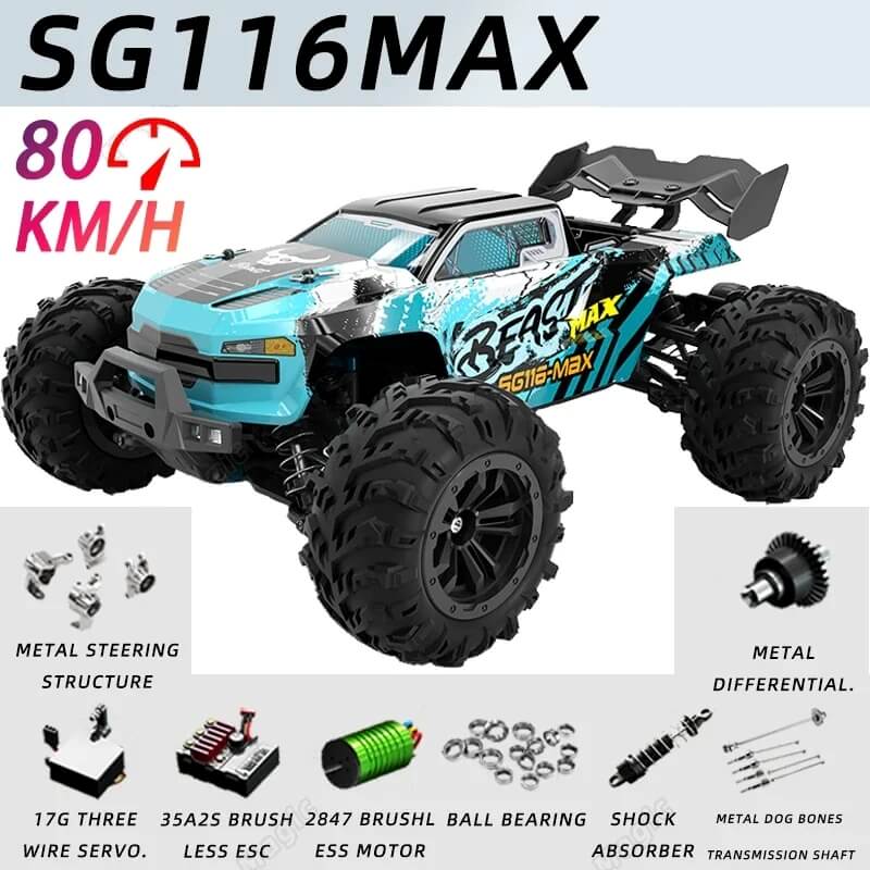 SG116 MAX 1/16 80Km/h 4WD RC Racing Off-Road Drift Car