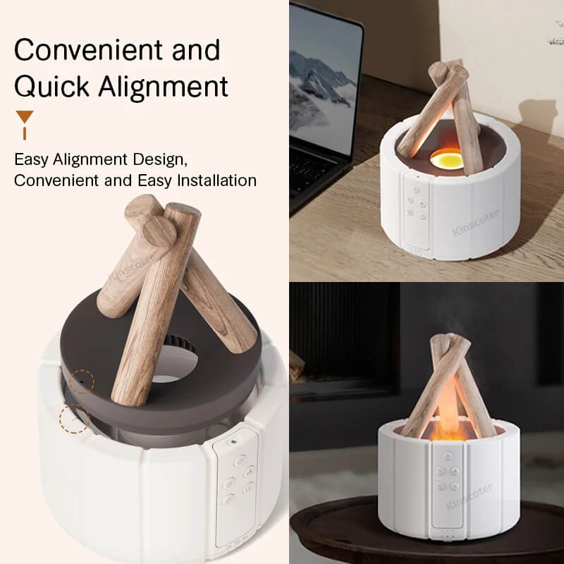 Simulated Bonfire Flame Aroma Diffuser Air Humidifier