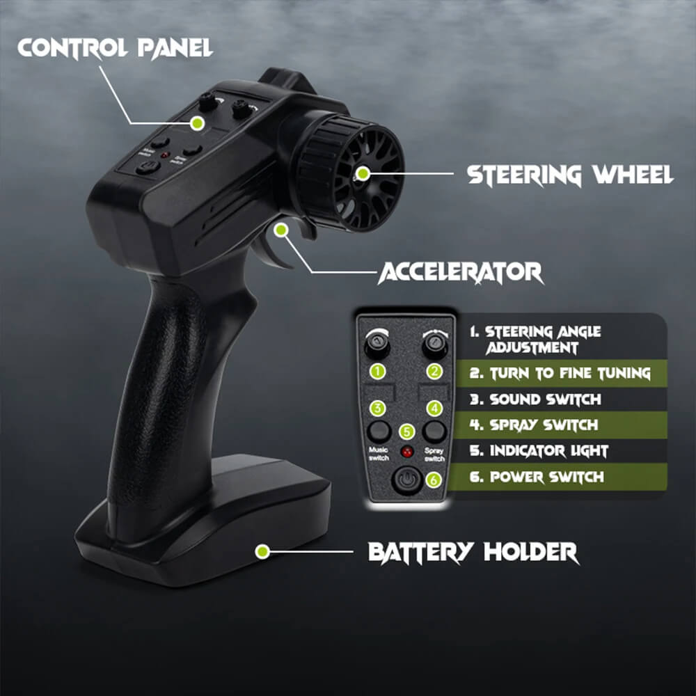 Three Wheeler 1/16 RC Car with Smoke Spray