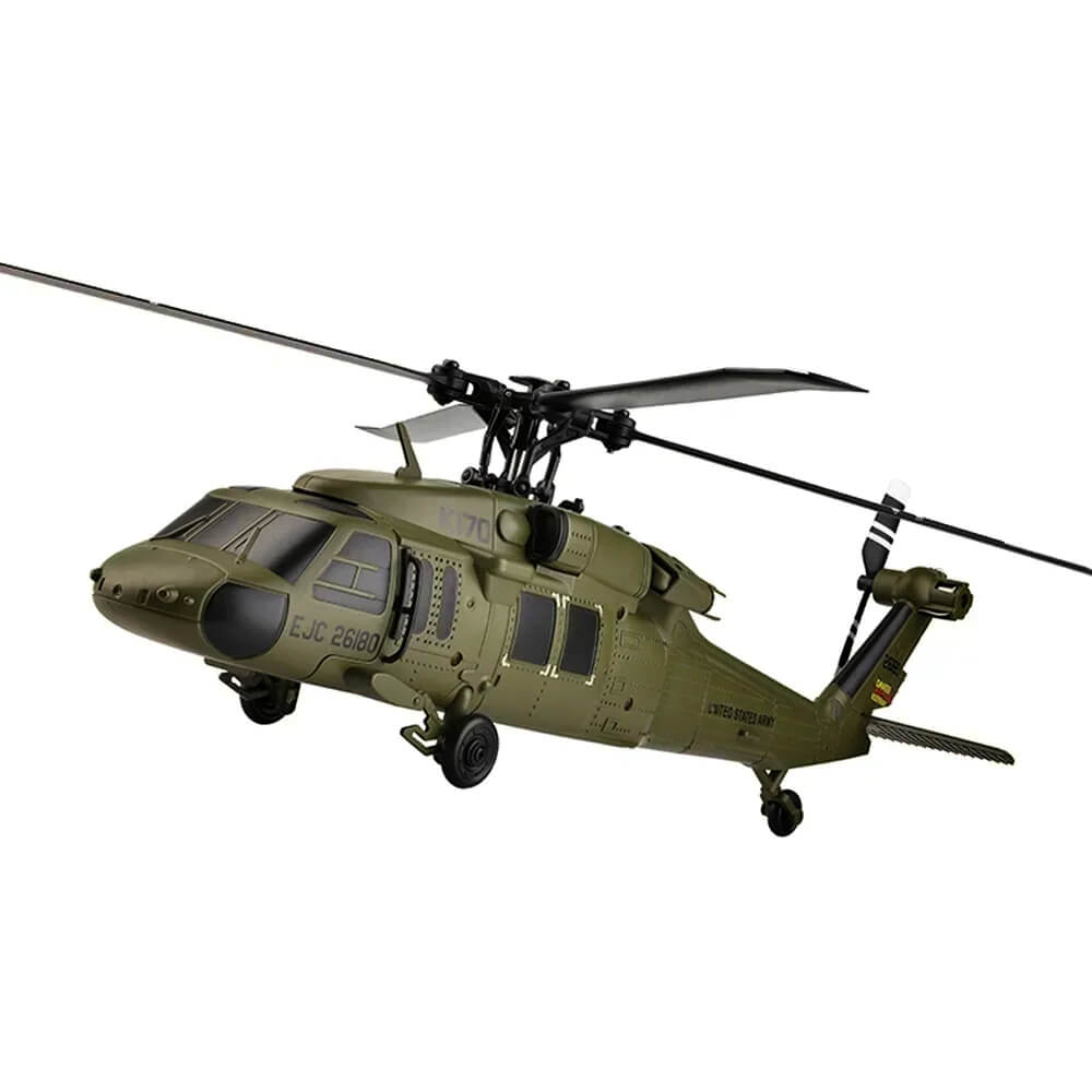 Wltoys K170 2.4G 4CH 6-Axis Gyro Military RC Helicopter