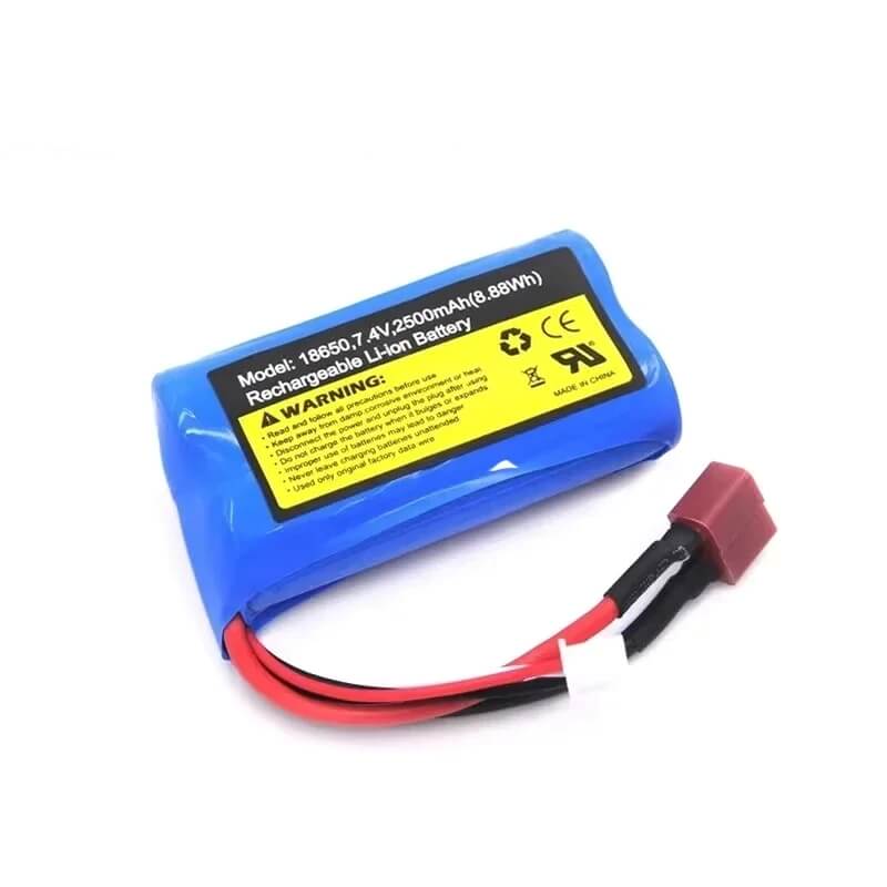 18650 7.4v 2500mAh Rechargeable Lithium Battery