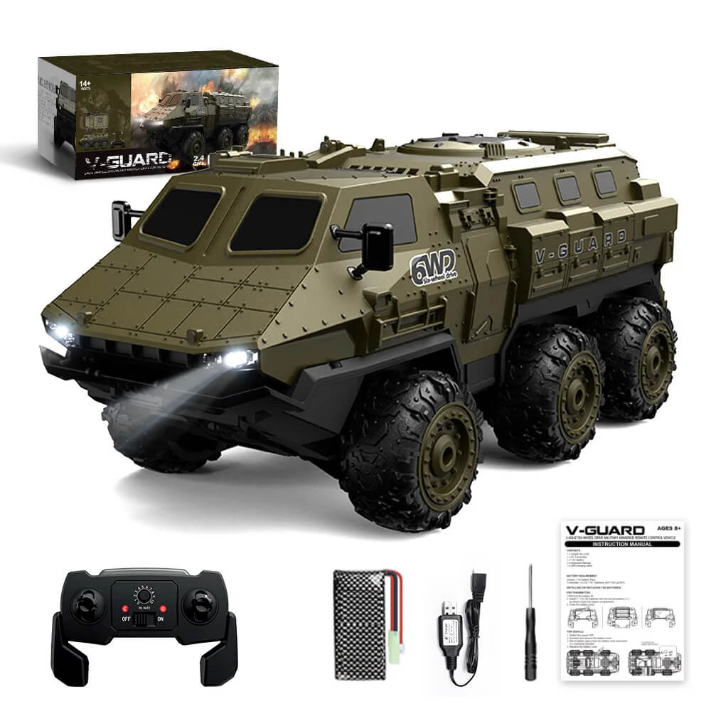6WD 1/16 Armoured RC Military Tank Transport Truck