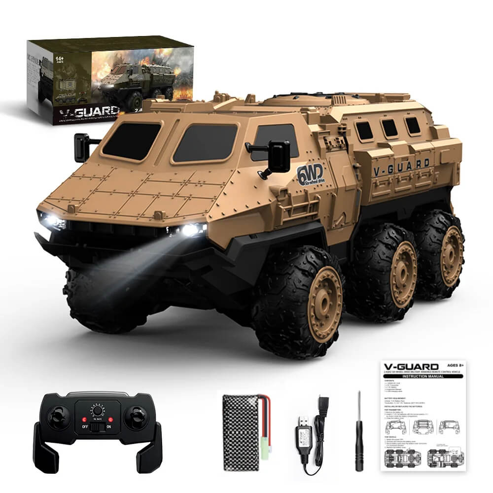 6WD 1/16 Armoured RC Military Tank Transport Truck