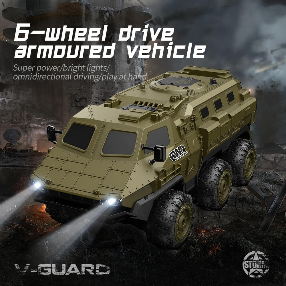 6WD 1/16 Armoured RC Military Tank Transport Truck