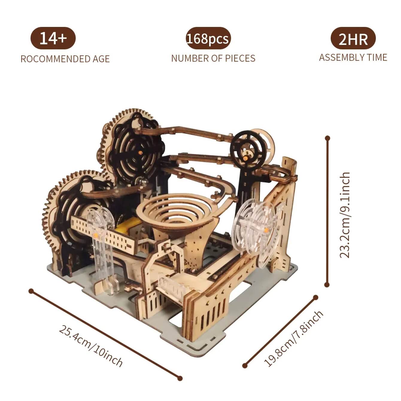 Electric Marble Run Model 3D Wooden Puzzle Kit