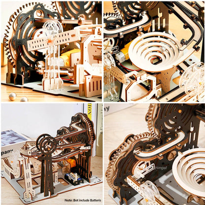 Electric Marble Run Model 3D Wooden Puzzle Kit