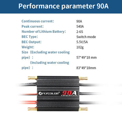 Flycolor Sea-Monster 90A Brushless ESC for RC Boat