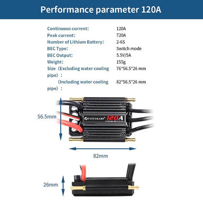 Flycolor Sea-Monster 120A Brushless ESC for RC Boat