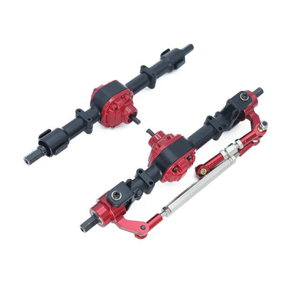 Front & Rear Metal Axle Upgrade Kit for 1/12 MN Model MN82 MN82S LC79 MN78 RC Crawlers