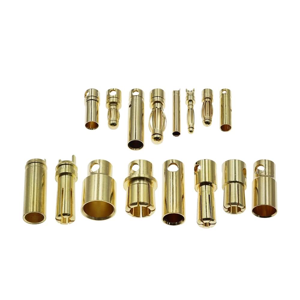 Gold Bullet Banana Plug Connectors for ESC, Motors & Batteries