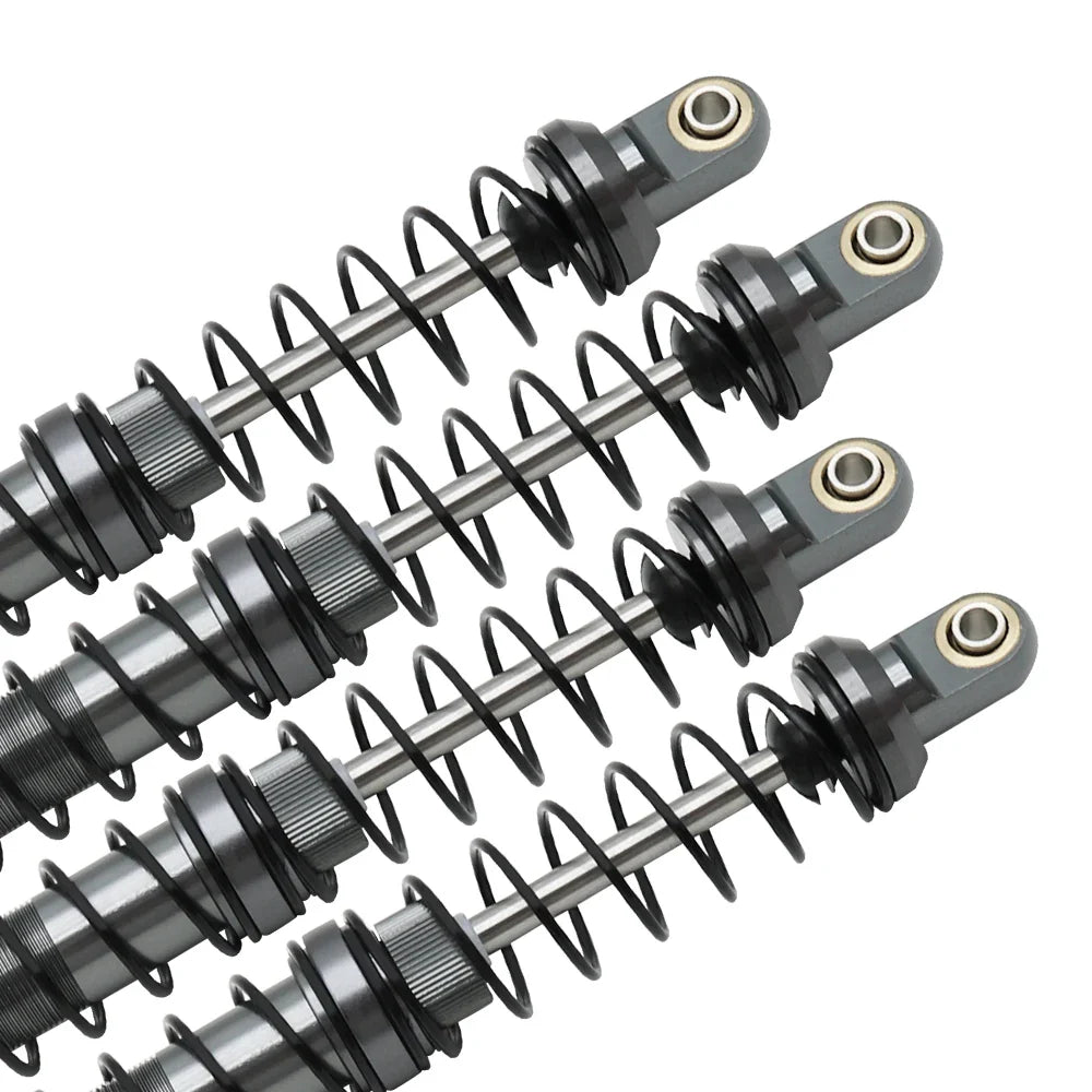 4x RC Rock Crawler Titanium Colour Metal Shock Absorbers