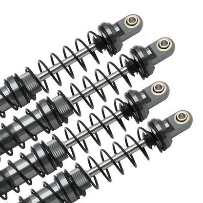 4x RC Rock Crawler Titanium Colour Metal Shock Absorbers