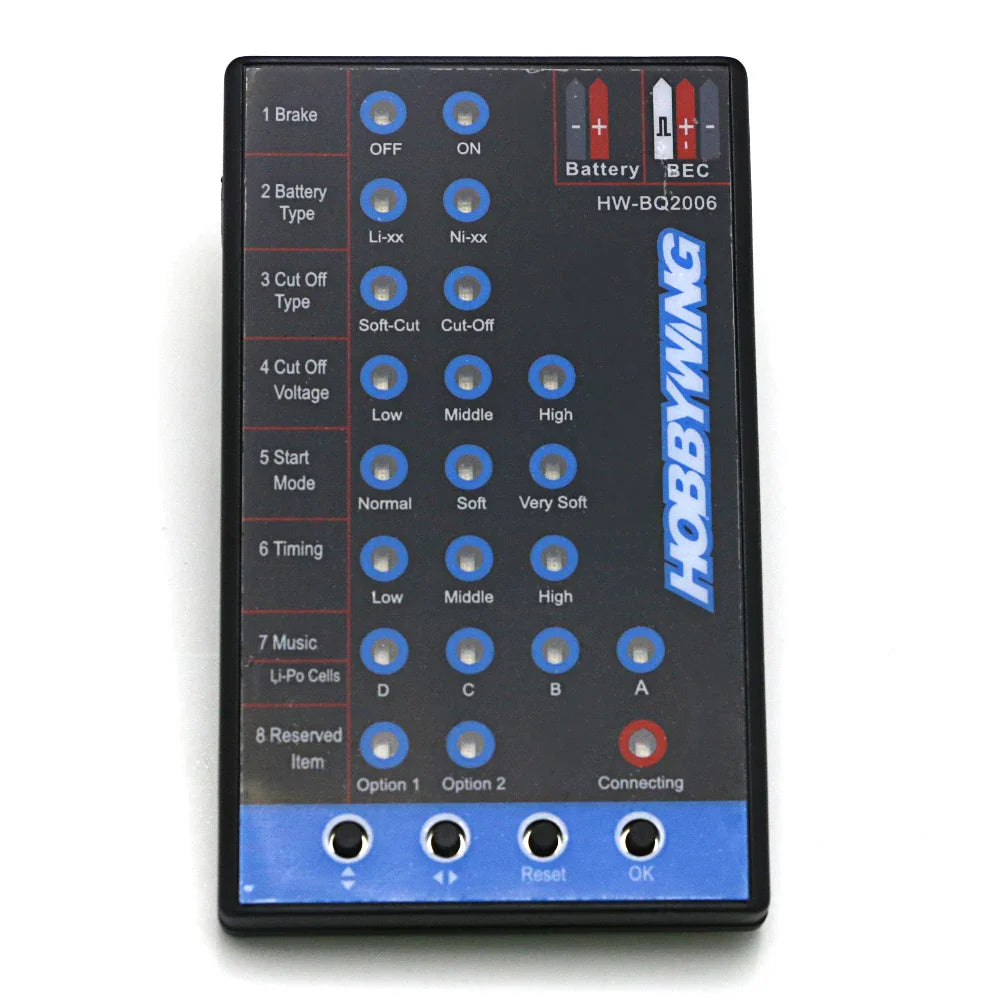 HobbyWing LED Brushless ESC Program Card