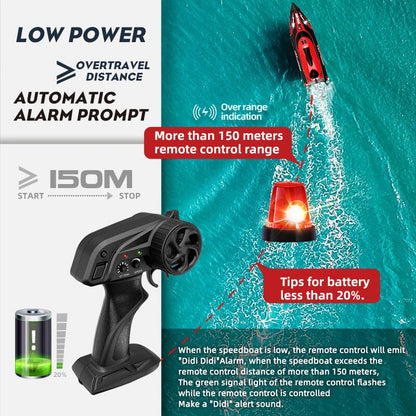 HJ808 25km/h High-Speed RC Boat