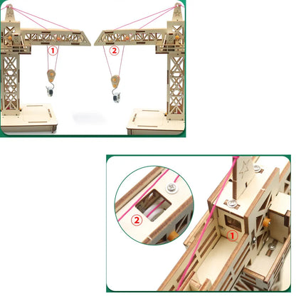 DIY Remote Control Tower Lifting Crane Model Kit
