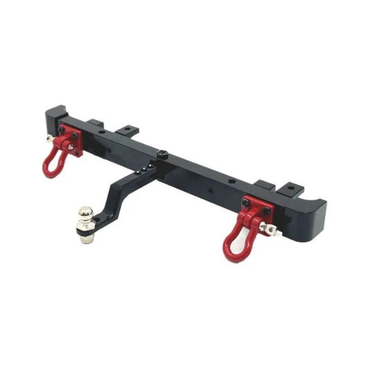 Metal Rear Bumper with Trailer Tow Hitch for MN82 LC79 1/12 RC Crawler