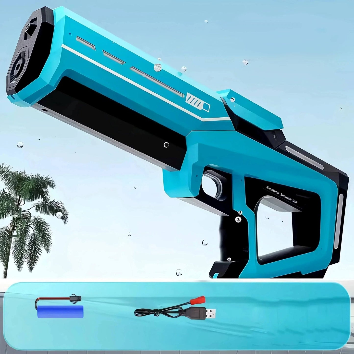 Pulse Electric Continuous Water Gun with Automatic Water Absorption
