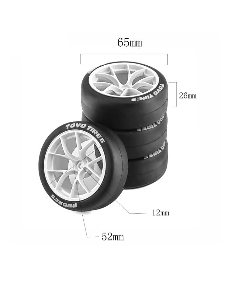 RC On Road Racing Rally Tires for 1/10 RC Cars