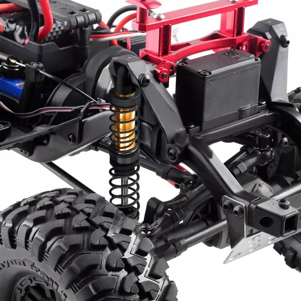 4x RC Rock Crawler Gold Colour Metal Shock Absorbers