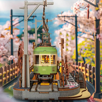 RoLife Classic Tram Model Building DIY Kit - 3D Wooden Puzzle