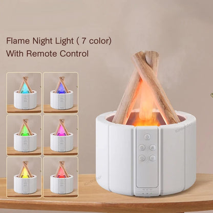 Simulated Bonfire Flame Aroma Diffuser Air Humidifier