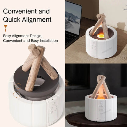 Simulated Bonfire Flame Aroma Diffuser Air Humidifier
