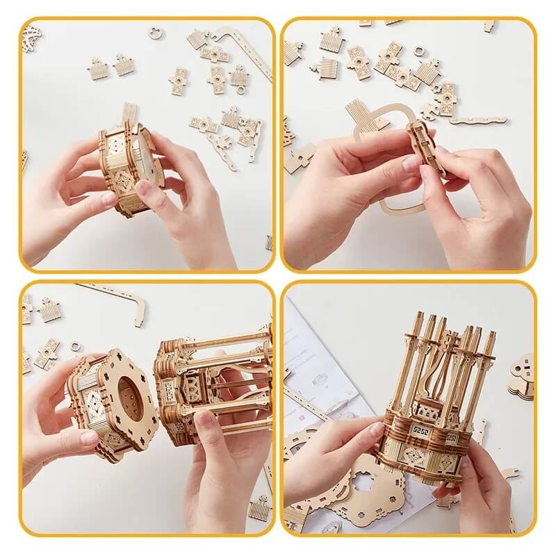 Taj Mahal 3D DIY Wooden Puzzle with LED Lights