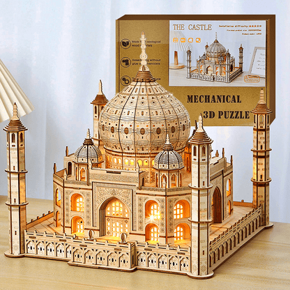 Taj Mahal 3D DIY Wooden Puzzle with LED Lights