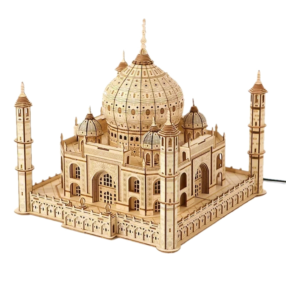 Taj Mahal 3D DIY Wooden Puzzle with LED Lights