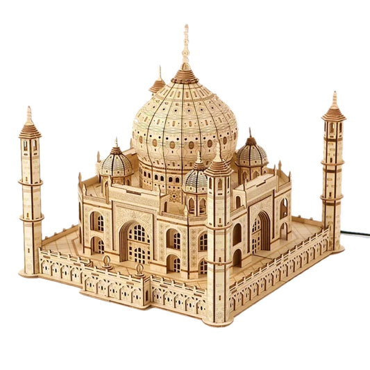 Taj Mahal 3D DIY Wooden Puzzle with LED Lights