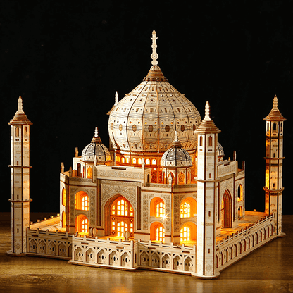 Taj Mahal 3D DIY Wooden Puzzle with LED Lights