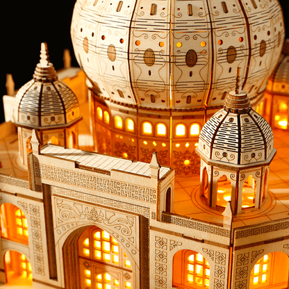 Taj Mahal 3D DIY Wooden Puzzle with LED Lights