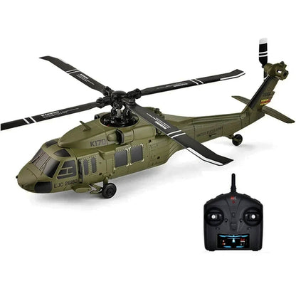 Wltoys K170 2.4G 4CH 6-Axis Gyro Military RC Helicopter