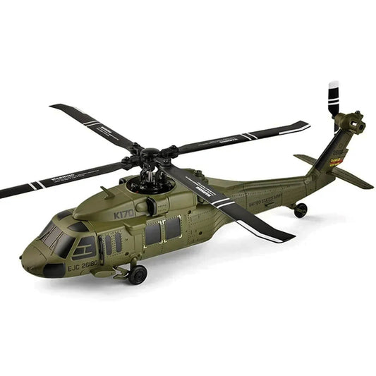 Wltoys K170 2.4G 4CH 6-Axis Gyro Military RC Helicopter