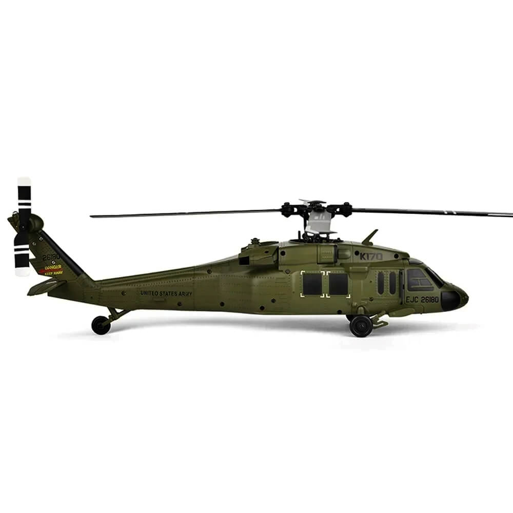 Wltoys K170 2.4G 4CH 6-Axis Gyro Military RC Helicopter