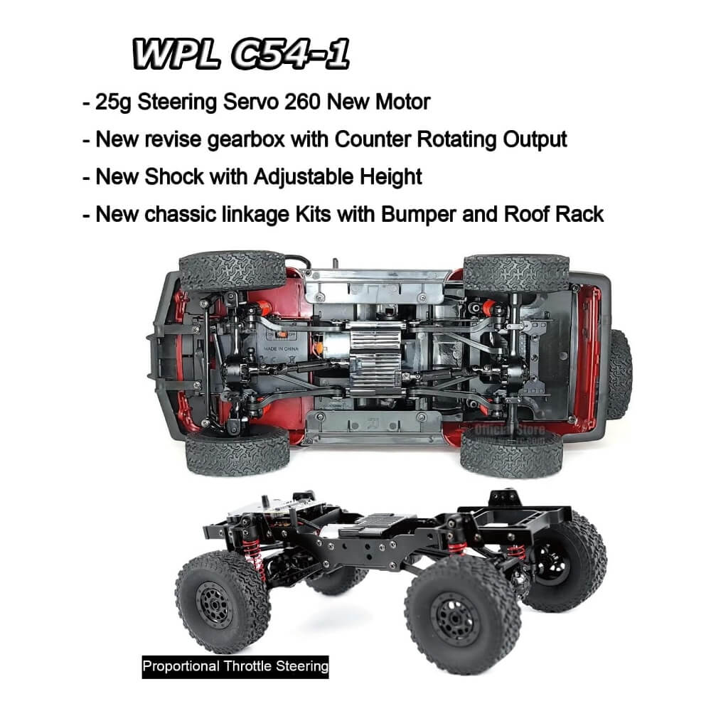 WPL C54 RC 1/16 4WD Rock Crawler
