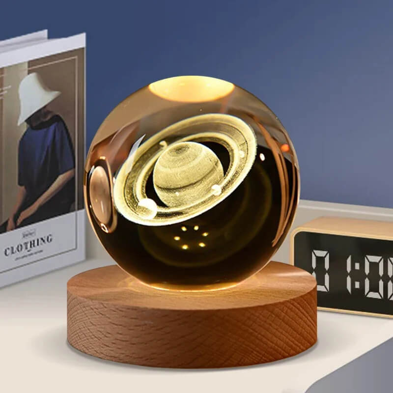 3D Crystal Glass Ball Night Light