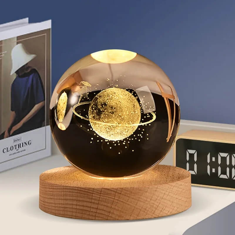 3D Crystal Glass Ball Night Light